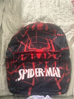 Spiderman Black and Red Kids Backpack